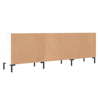 Tv-meubel 150x30x50 cm bewerkt hout hoogglans wit 8