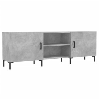 Tv-meubel 150x30x50 cm bewerkt hout betongrijs 2