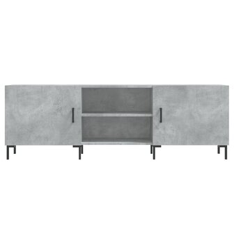 Tv-meubel 150x30x50 cm bewerkt hout betongrijs 5