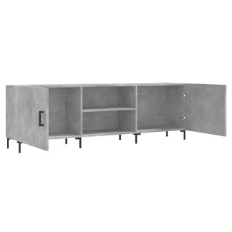 Tv-meubel 150x30x50 cm bewerkt hout betongrijs 6