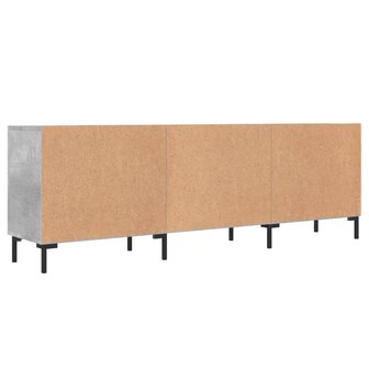 Tv-meubel 150x30x50 cm bewerkt hout betongrijs 8