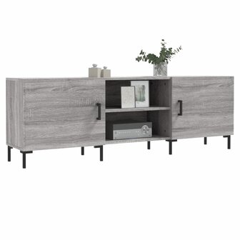 Tv-meubel 150x30x50 cm bewerkt hout grijs sonoma eikenkleurig 3