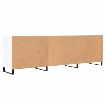 Tv-meubel 150x30x50 cm bewerkt hout wit 8