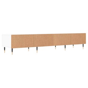 Tv-meubel 150x36x30 cm bewerkt hout wit 8