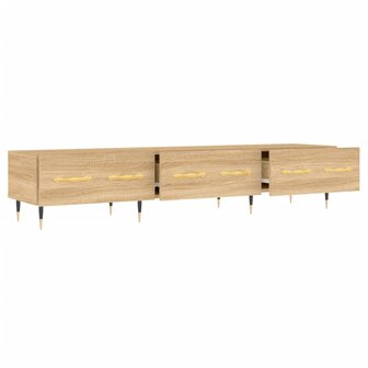 Tv-meubel 150x36x30 cm bewerkt hout sonoma eikenkleurig 6