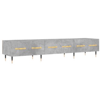 Tv-meubel 150x36x30 cm bewerkt hout betongrijs 2