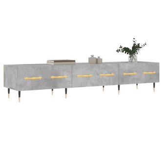 Tv-meubel 150x36x30 cm bewerkt hout betongrijs 3