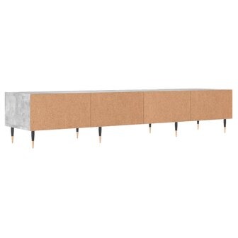 Tv-meubel 150x36x30 cm bewerkt hout betongrijs 8