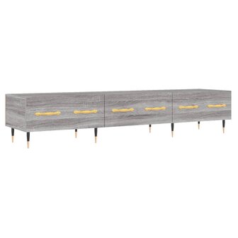 Tv-meubel 150x36x30 cm bewerkt hout grijs sonoma eikenkleurig 2