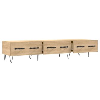 Tv-meubel 150x36x30 cm bewerkt hout sonoma eikenkleurig 6