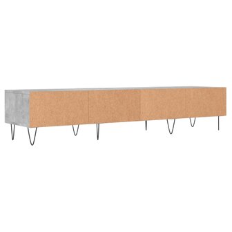 Tv-meubel 150x36x30 cm bewerkt hout betongrijs 8