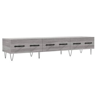 Tv-meubel 150x36x30 cm bewerkt hout grijs sonoma eikenkleurig 2