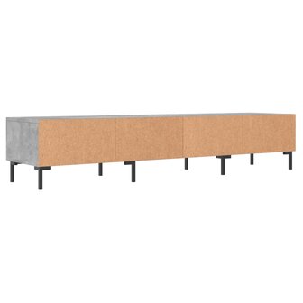 Tv-meubel 150x36x30 cm bewerkt hout betongrijs 8