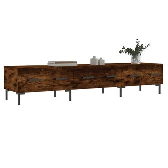 Tv-meubel 150x36x30 cm bewerkt hout gerookt eikenkleurig 3