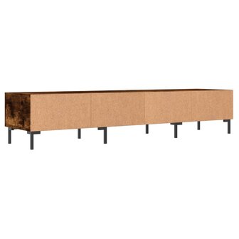 Tv-meubel 150x36x30 cm bewerkt hout gerookt eikenkleurig 8