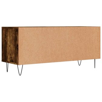 Tv-meubel 100x34,5x44,5 cm bewerkt hout gerookt eikenkleurig 8