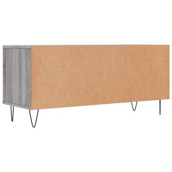 Tv-meubel 100x34,5x44,5 cm bewerkt hout grijs sonoma eikenkleur 8