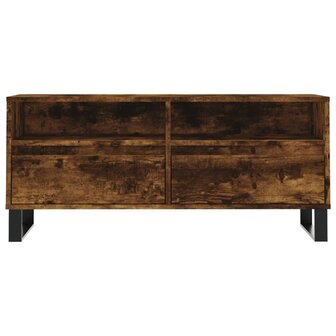 Tv-meubel 100x34,5x44,5 cm bewerkt hout gerookt eikenkleurig 5