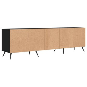 Tv-meubel 150x30x44,5 cm bewerkt hout zwart 8