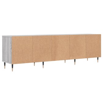 Tv-meubel 150x30x44,5 cm bewerkt hout grijs sonoma eikenkleurig 8