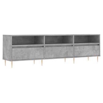 Tv-meubel 150x30x44,5 cm bewerkt hout betongrijs 2