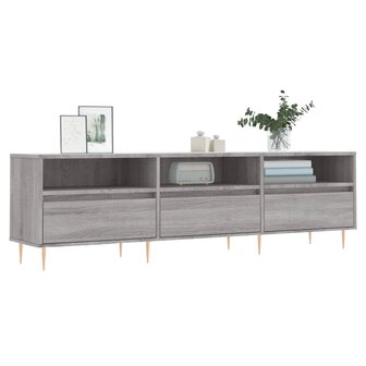 Tv-meubel 150x30x44,5 cm bewerkt hout grijs sonoma eikenkleurig 3