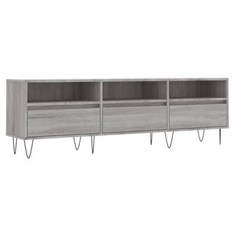 Tv-meubel 150x30x44,5 cm bewerkt hout grijs sonoma eikenkleurig 2