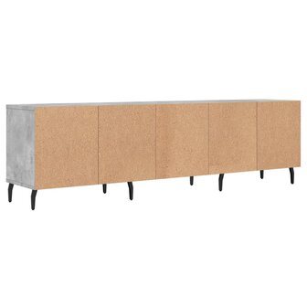 Tv-meubel 150x30x44,5 cm bewerkt hout betongrijs 8