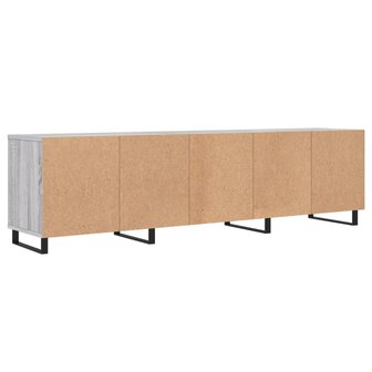 Tv-meubel 150x30x44,5 cm bewerkt hout grijs sonoma eikenkleurig 8