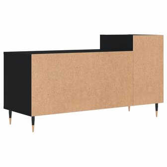 Tv-meubel 100x35x55 cm bewerkt hout zwart 8