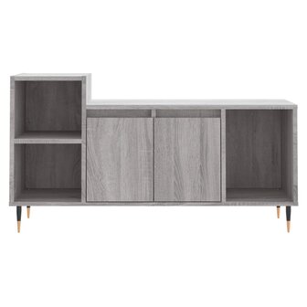 Tv-meubel 100x35x55 cm bewerkt hout grijs sonoma eikenkleurig 5