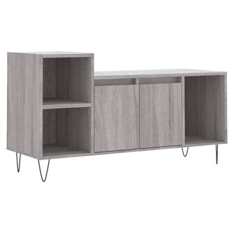 Tv-meubel 100x35x55 cm bewerkt hout grijs sonoma eikenkleurig 2