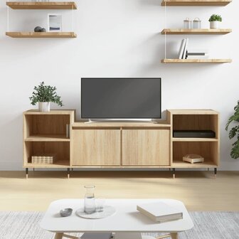 Tv-meubel 160x35x55 cm bewerkt hout sonoma eikenkleurig 1