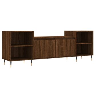 Tv-meubel 160x35x55 cm bewerkt hout bruin eikenkleur 2