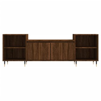 Tv-meubel 160x35x55 cm bewerkt hout bruin eikenkleur 5