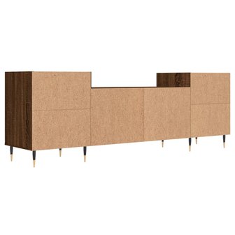 Tv-meubel 160x35x55 cm bewerkt hout bruin eikenkleur 8