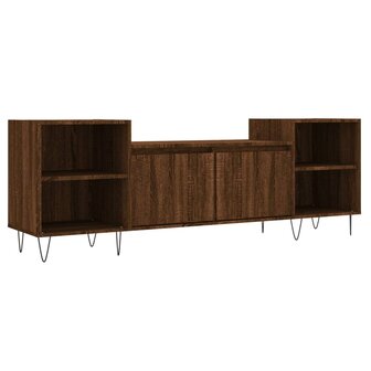 Tv-meubel 160x35x55 cm bewerkt hout bruin eikenkleur 2