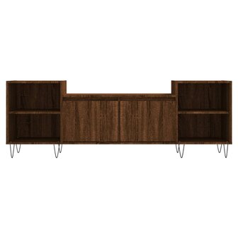 Tv-meubel 160x35x55 cm bewerkt hout bruin eikenkleur 5