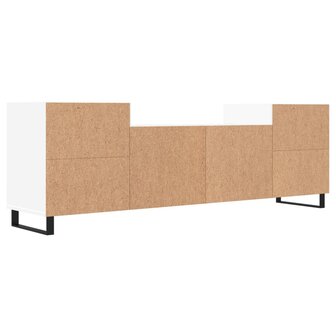 Tv-meubel 160x35x55 cm bewerkt hout wit 8