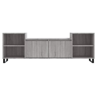 Tv-meubel 160x35x55 cm bewerkt hout grijs sonoma eikenkleurig 5