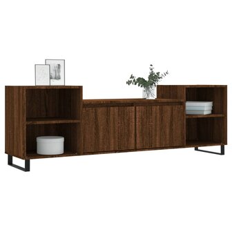 Tv-meubel 160x35x55 cm bewerkt hout bruin eikenkleur 3