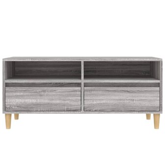 Tv-meubel 100x34,5x44,5 cm bewerkt hout grijs sonoma eikenkleur 6