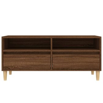 Tv-meubel 100x34,5x44,5 cm bewerkt hout bruin eikenkleur 6