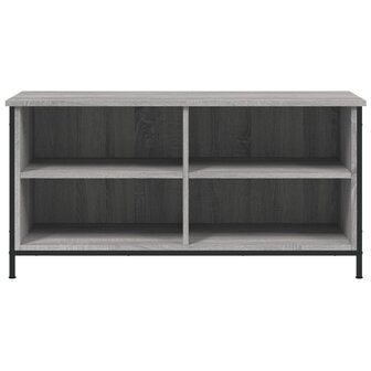 Tv-meubel 100x40x50 cm bewerkt hout grijs sonoma eikenkleurig 4