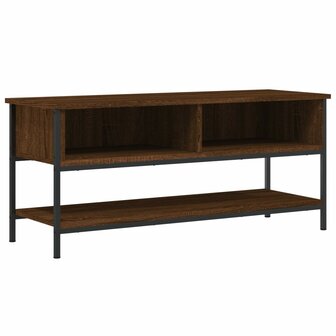 Tv-meubel 100x35x45 cm bewerkt hout bruin eikenkleur 2