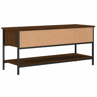 Tv-meubel 100x35x45 cm bewerkt hout bruin eikenkleur 6