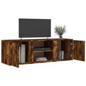 Tv-meubel 120x34x37 cm bewerkt hout gerookt eikenkleurig 3