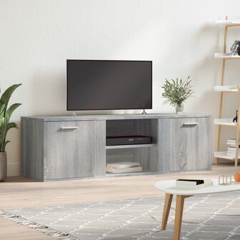 Tv-meubel 120x34x37 cm bewerkt hout grijs sonoma eikenkleurig 1