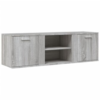 Tv-meubel 120x34x37 cm bewerkt hout grijs sonoma eikenkleurig 2