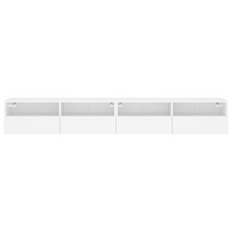 Tv-wandmeubels 2 st 100x30x30 cm bewerkt hout wit 7